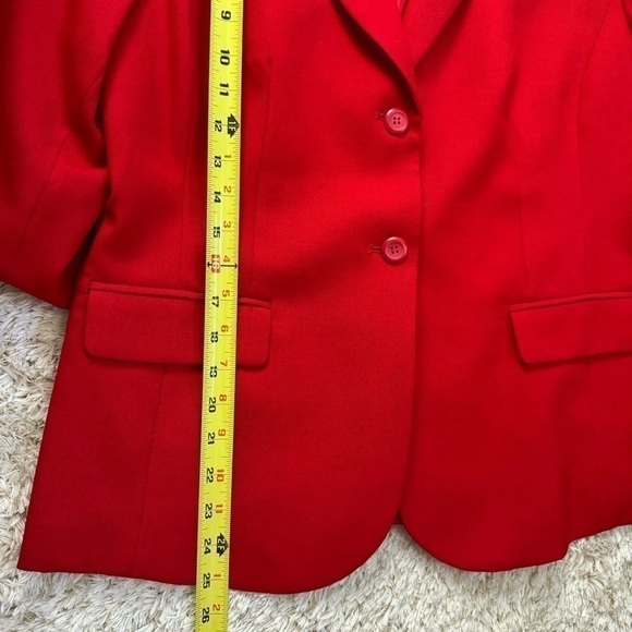 Pendleton Womens Virgin Wool Red Casual Blaze Jacket size 12 - Picture 7 of 10